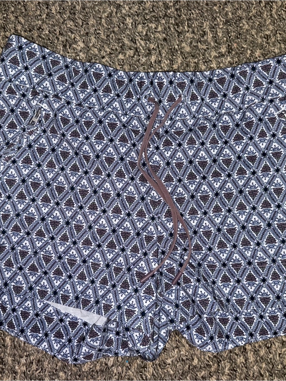 Athleta Geo Ikat Print Lightweight Skort / Shorts • Size 12